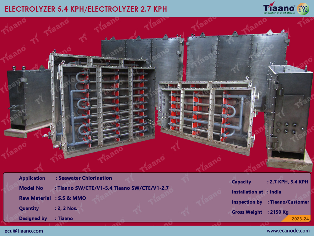 CT Electrolyzer-2.7 KPH & 5.4 KPH