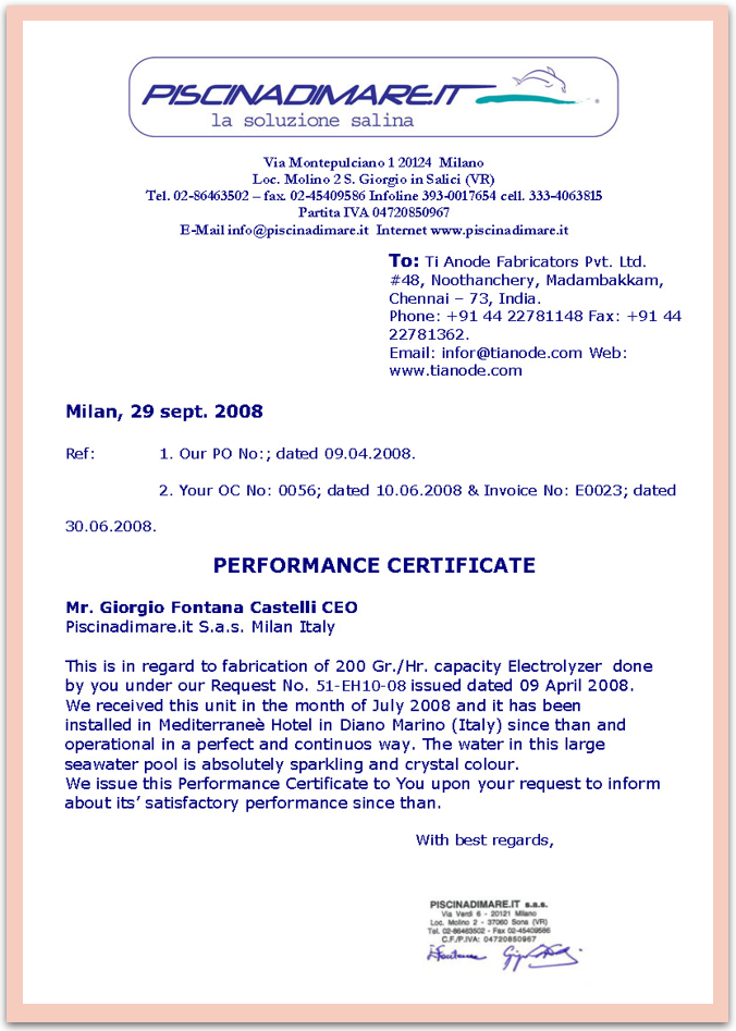 Certificate 10